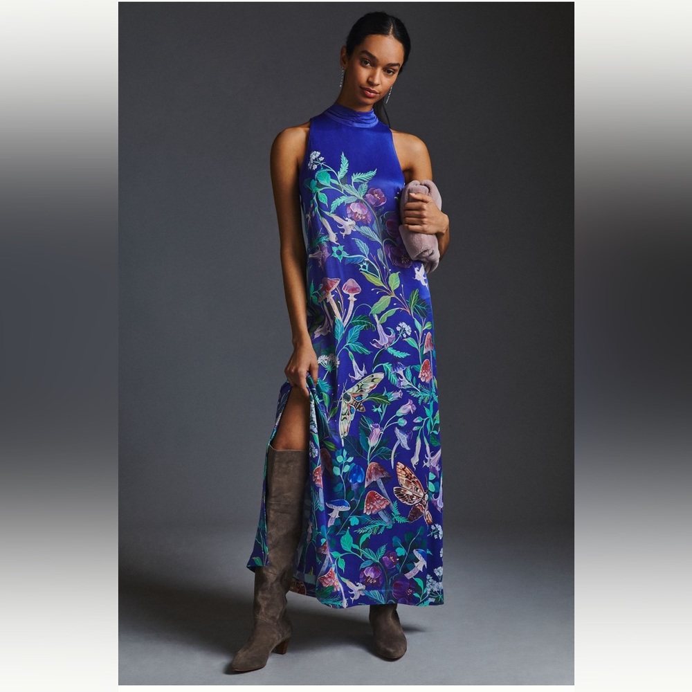 clara mcallister for anthropologie halter dress